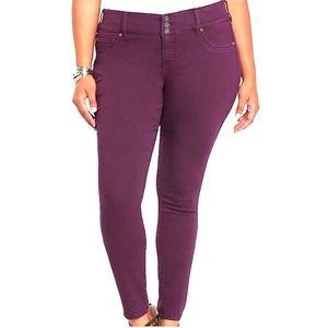 Torrid jegging dark purple wash - sz 16